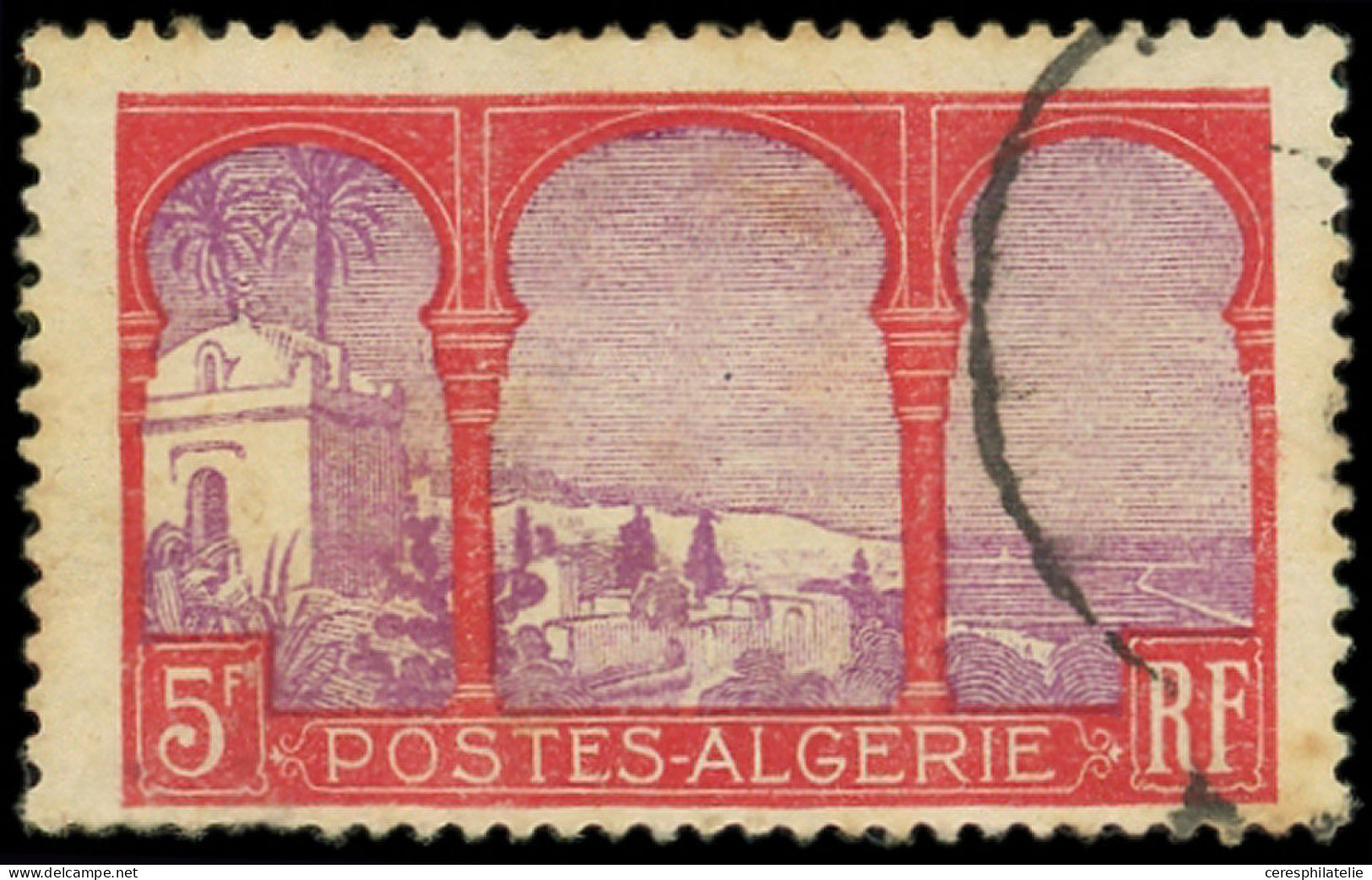 ALGERIE 56b : 5f. Rouge Et Violet, 5e Arbre, Obl., TB - Autres & Non Classés