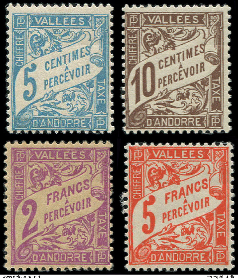 * ANDORRE Taxe17/20 : Série, TB - Unused Stamps