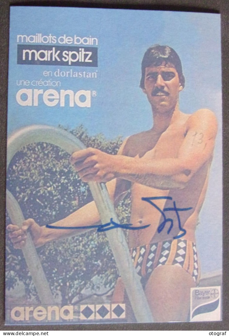 Mark SPILZ - Dédicace - Hand Signed - Autographe Authentique - Schwimmen