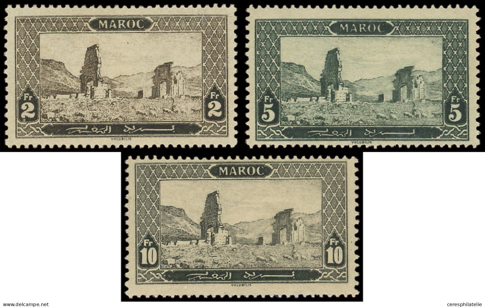 * MAROC 77/79 : 2f., 5f. Et 10f., Volubilis, TB - Autres & Non Classés