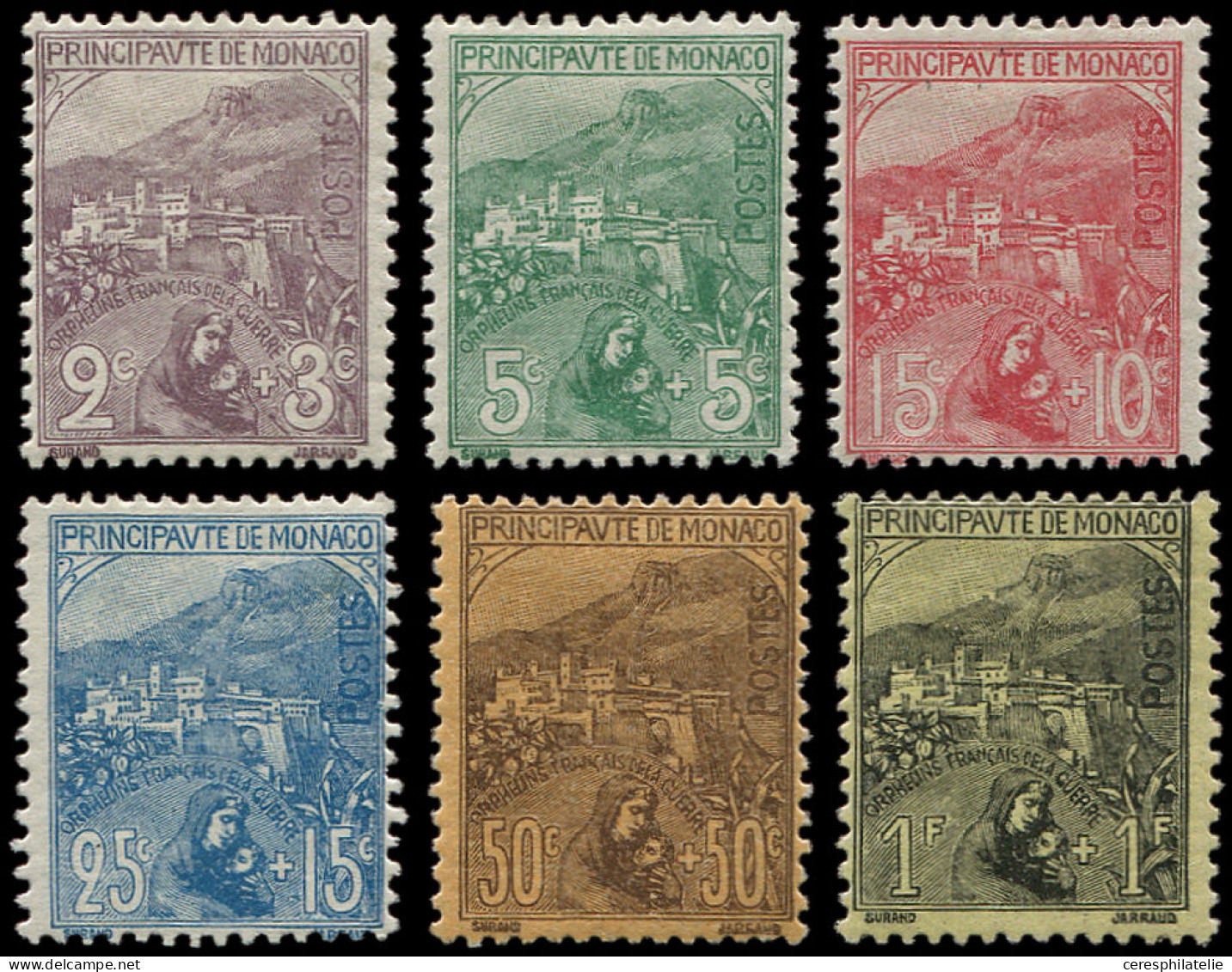 * MONACO 27/32 : Orphelins, TB - Unused Stamps