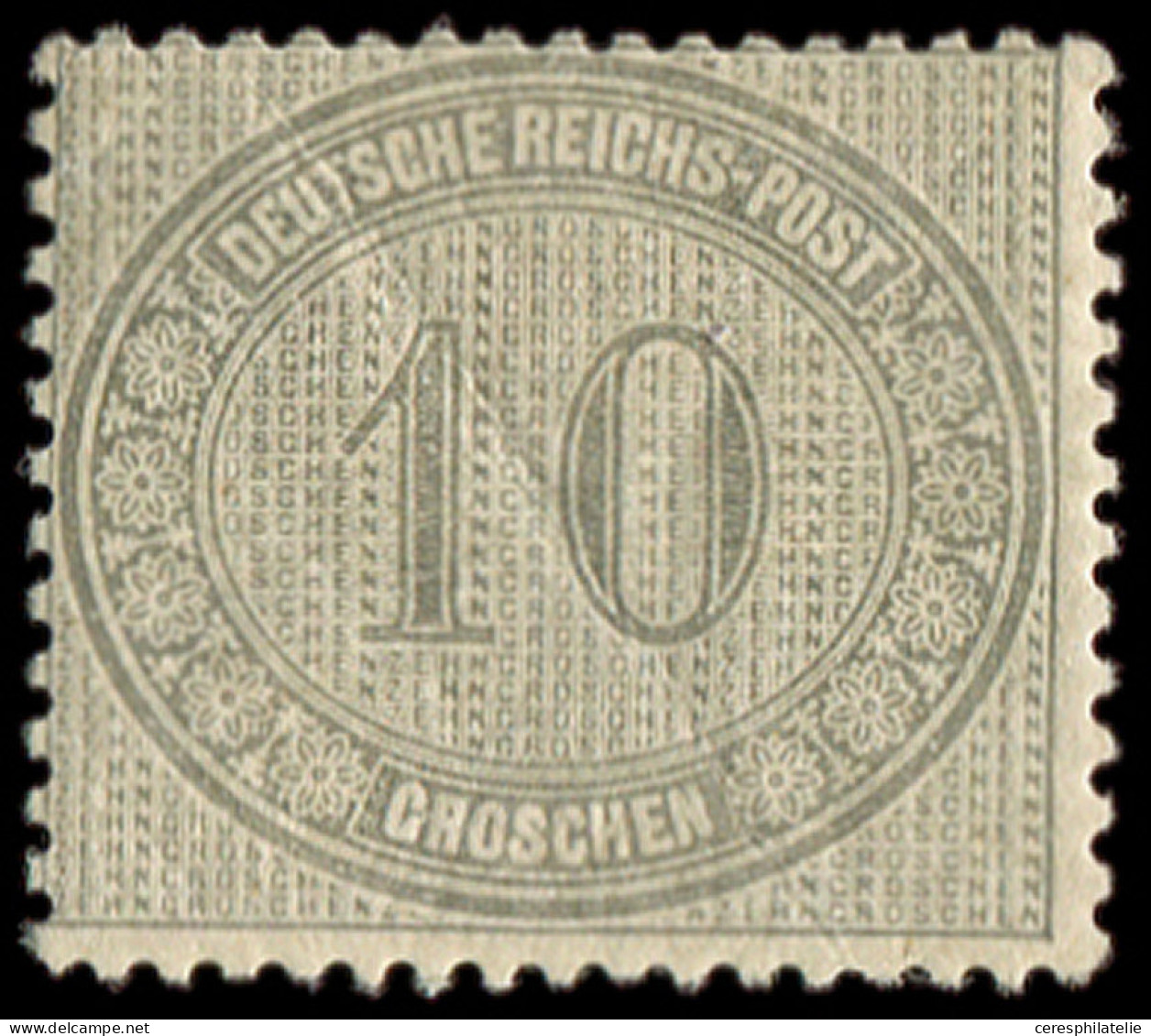 * ALLEMAGNE (ANCIENS ETATS) CONF. DE L'ALLEMAGNE DU NORD 23 : 10g. Gris, Pli, Belle Présentation, TB - Autres & Non Classés