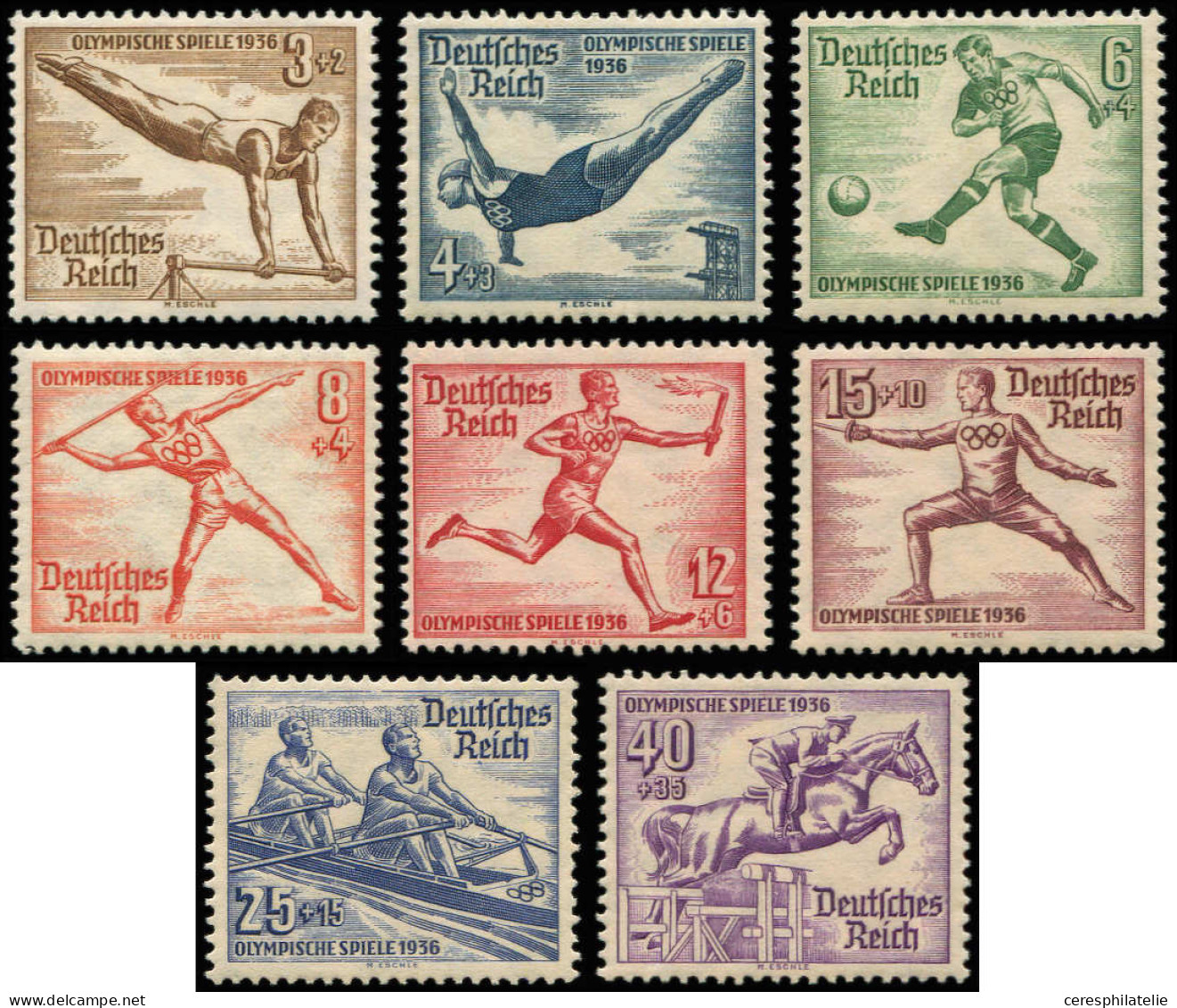 ** EMPIRE 565/72 : Série J.O De Berlin, TB - Unused Stamps