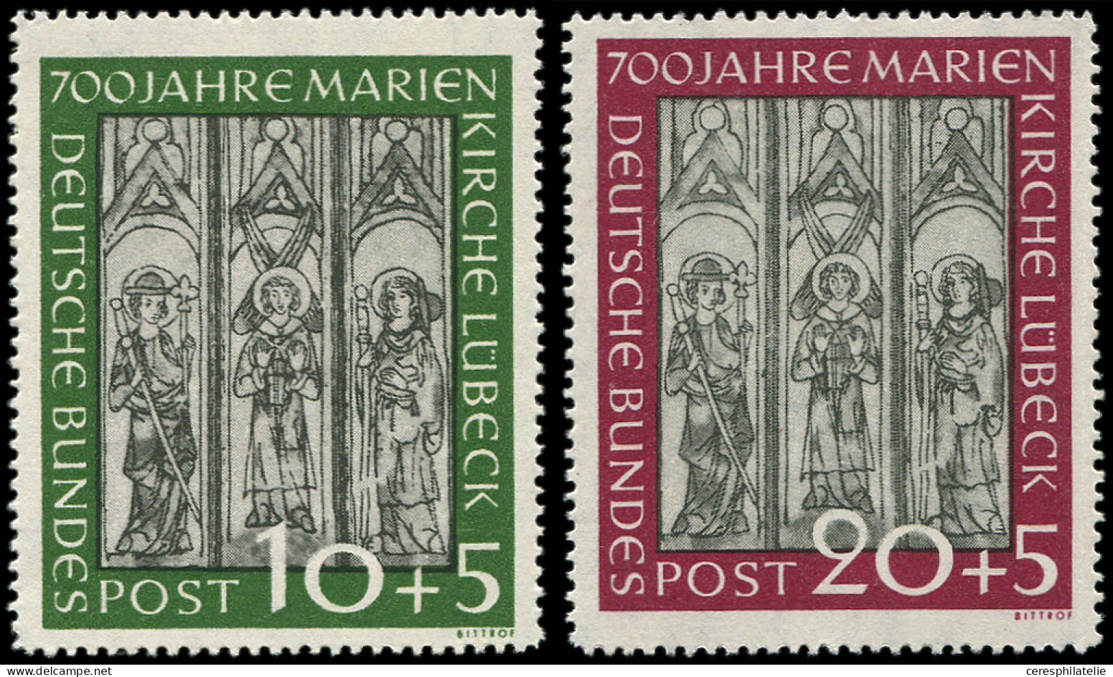 ** RFA 25/26 : Cathédrale De Lübeck, TB - Unused Stamps