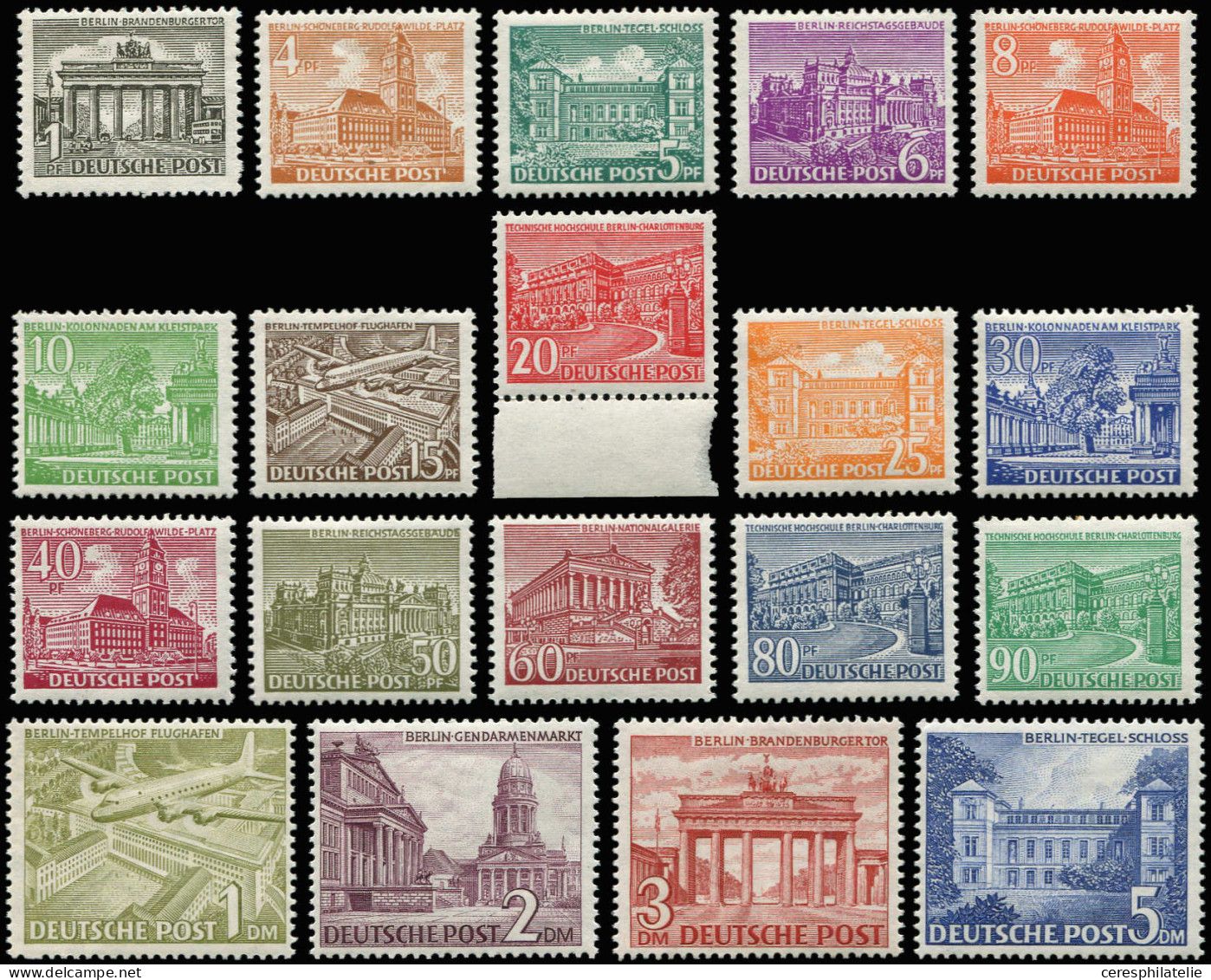 ** BERLIN 28/46 : Série Courante De 1949, TB - Unused Stamps
