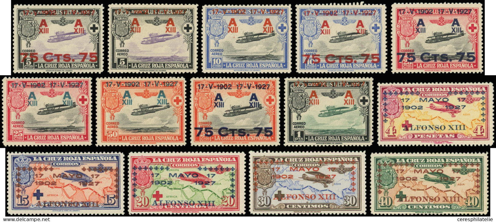 * ESPAGNE PA 17/30 : La Série, 14 Valeurs, TB - Unused Stamps