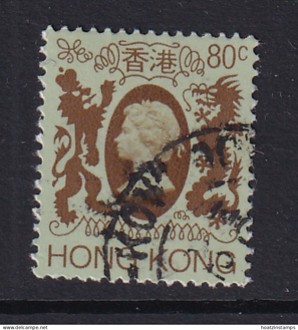 Hong Kong: 1982   QE II     SG422      80c   [with Wmk]    Used - Used Stamps