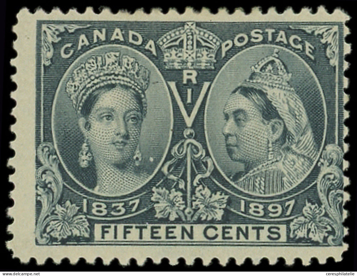 * CANADA 46 : 15c. Ardoise, TB - Other & Unclassified