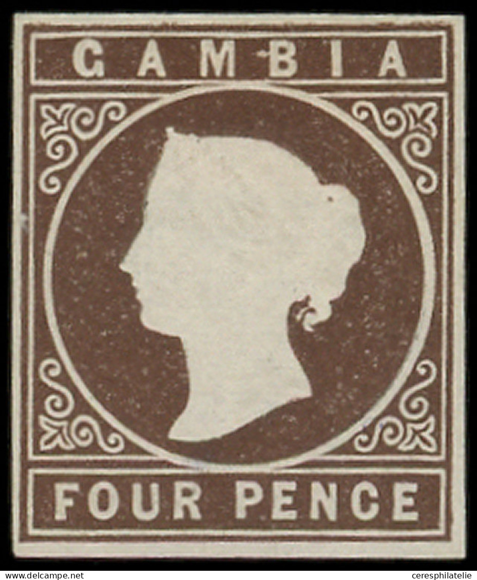 * GAMBIE 1 : 4p. Brun, TB - Gambia (...-1964)