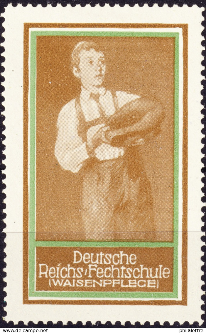 ALLEMAGNE / DEUTSCHLAND Wohltätigkeits-Marke "DEUTSCHE REICHS-FECHTSCHULE (WAISENPFLEGE) " Neuf/Ungebraucht -Ref.004 - Unused Stamps