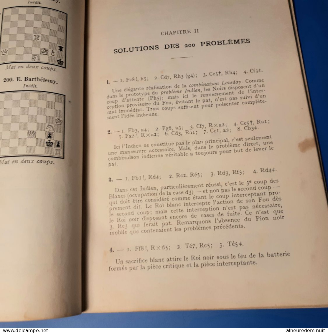 livret MINIATURES STRATEGIQUES"F.PALATZ"monographies sur le problème d'Echecs"l'échiquier Français"200 miniatures"jeux