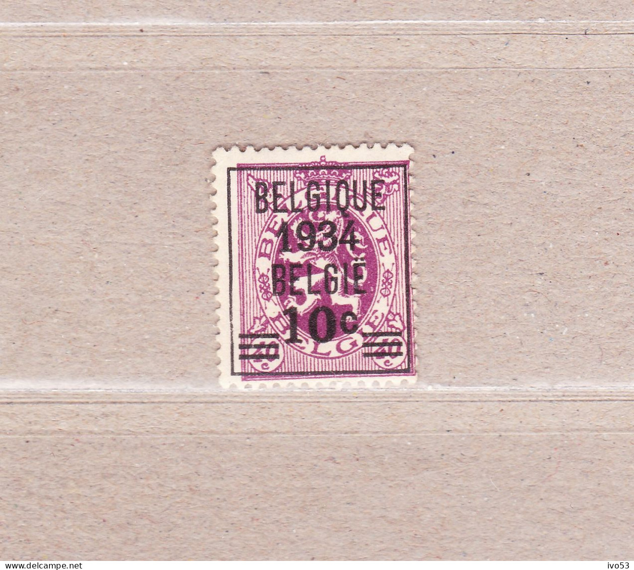 1933 Nr 376** Zonder Scharnier Met Keurstempeltje.Heraldieke Leeuw Van 1929.OBP 105 Euro. - 1929-1937 Lion Héraldique