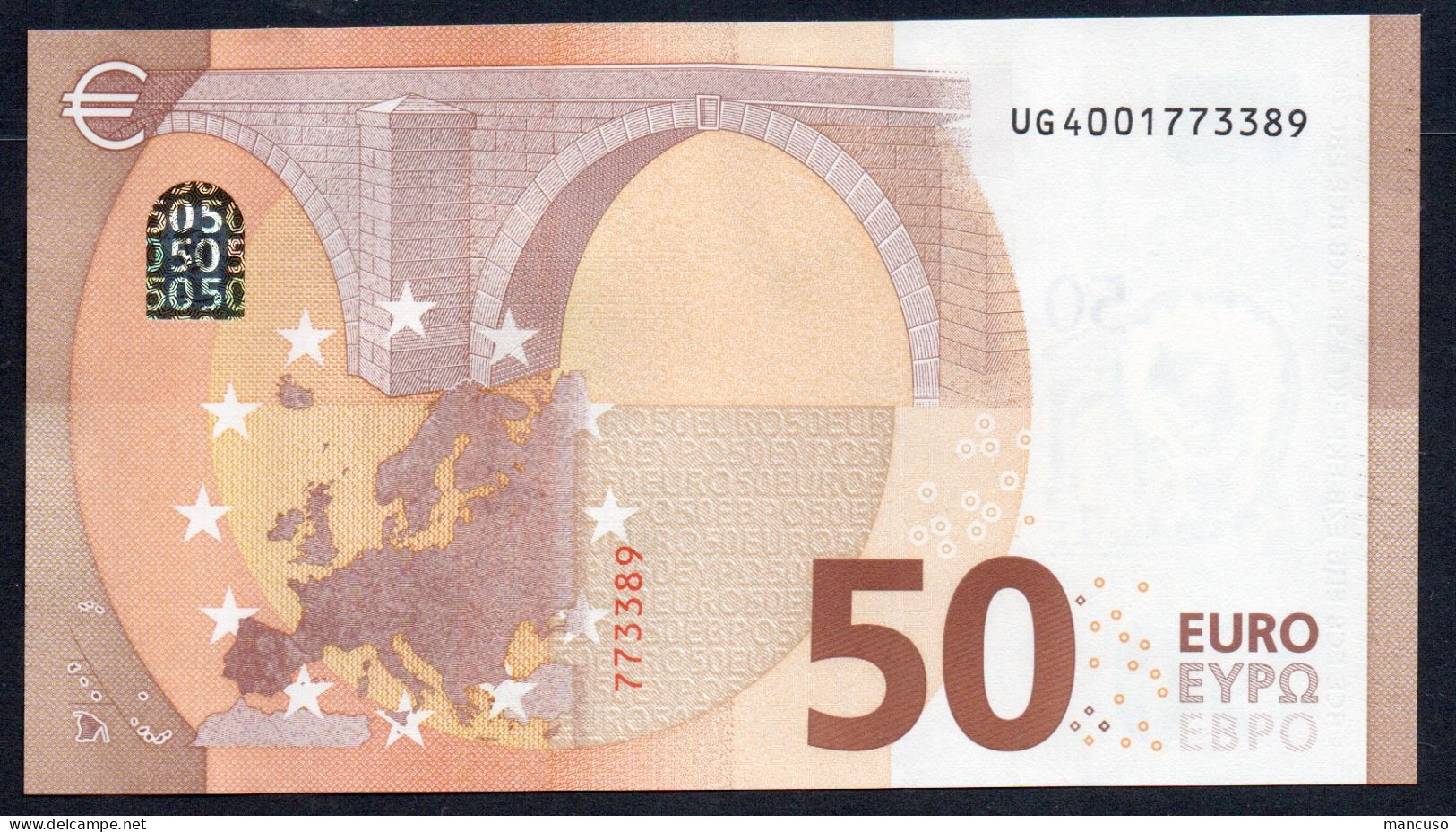 50 EURO FRANCE  UG U049 "00" - LAGARDE   UNC - 50 Euro