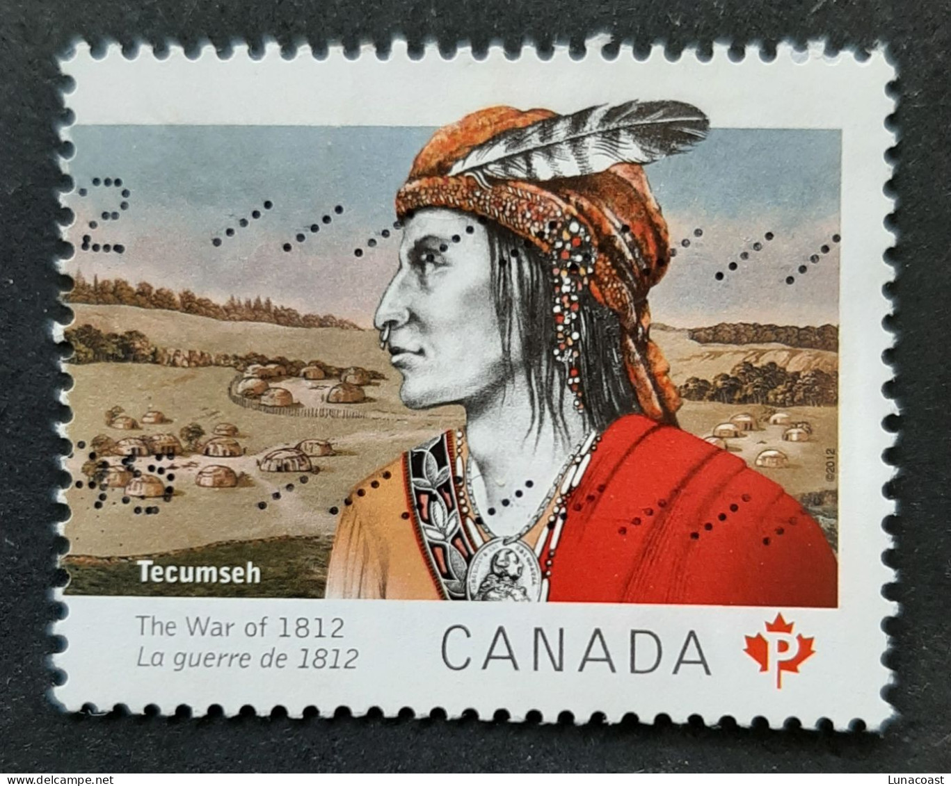 Canada 2012  USED Sc 2555   P   War Of 1812,  Tecumseh - Gebruikt