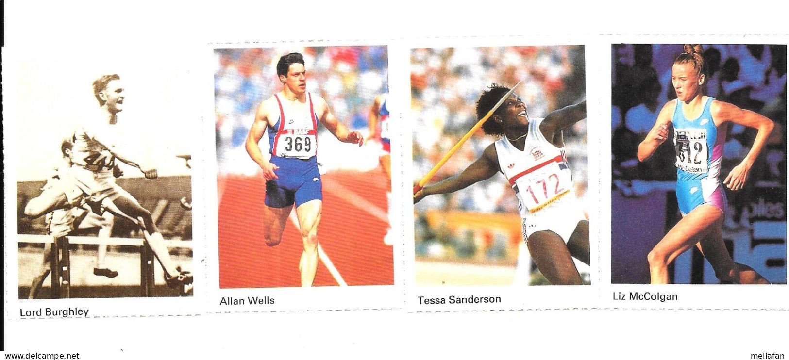 CZ30 - VIGNETTES SHELL - TESSA SANDERSON - ALLAN WELLS - LORD BURGHLEY - LIZ MCCOLGAN - Atletiek