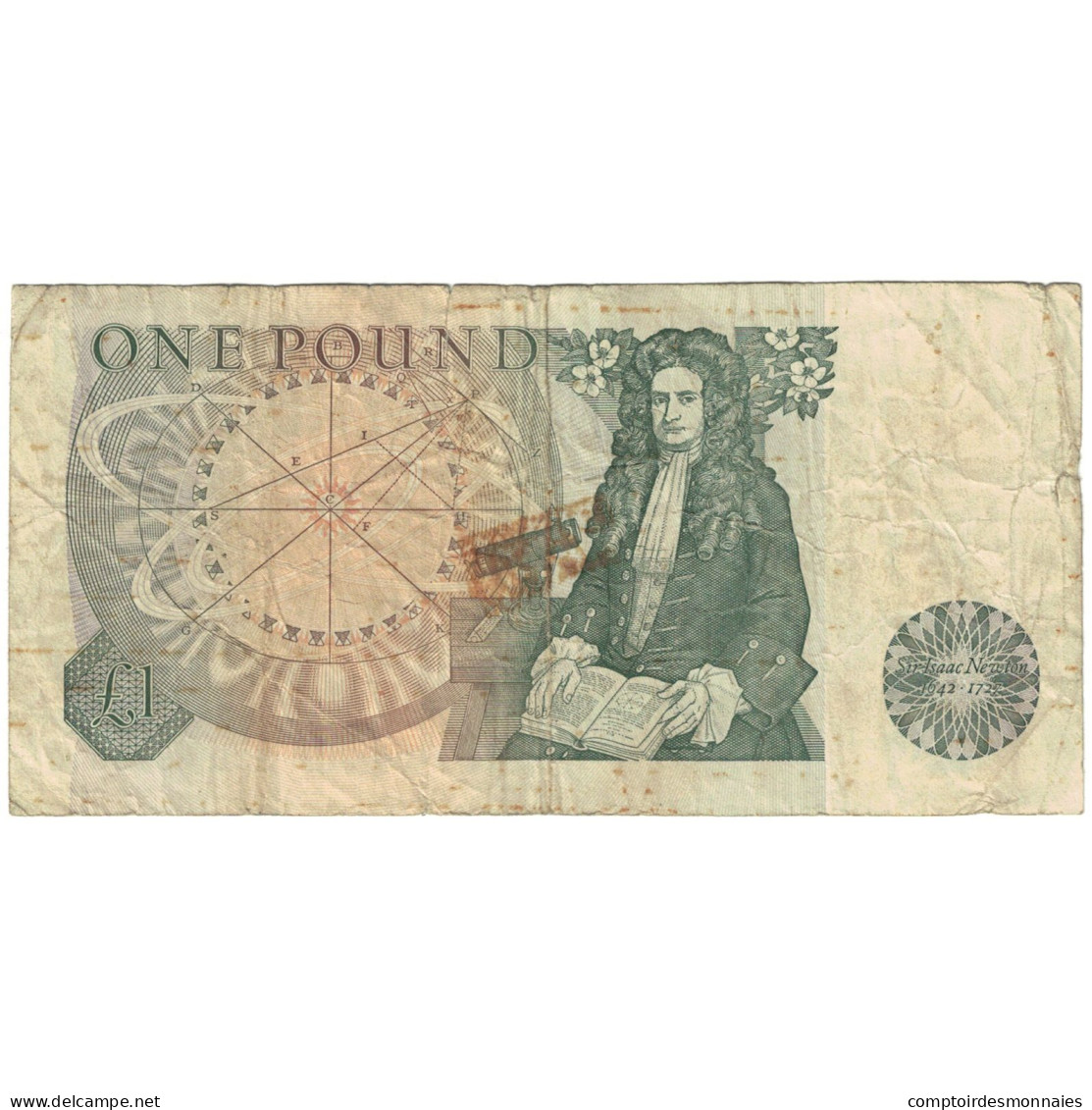 Billet, Grande-Bretagne, 1 Pound, Undated (1978-84), KM:377a, B - 1 Pound