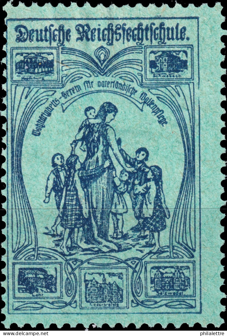 ALLEMAGNE / DEUTSCHLAND - Spendenmarke Der DEUTSCHEN REICHSFECHTSCHULE Für Waisenpflege - Ref.104 - Unused Stamps