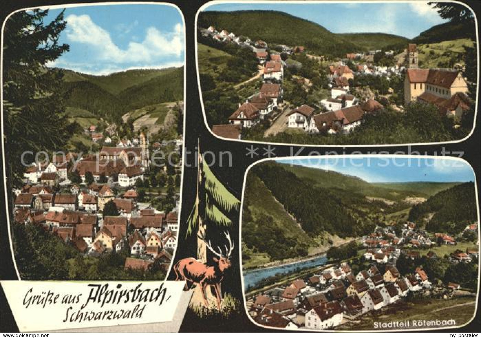 41599350 Alpirsbach Panorama Mit Stadtteil Roetenbach Alpirsbach - Alpirsbach