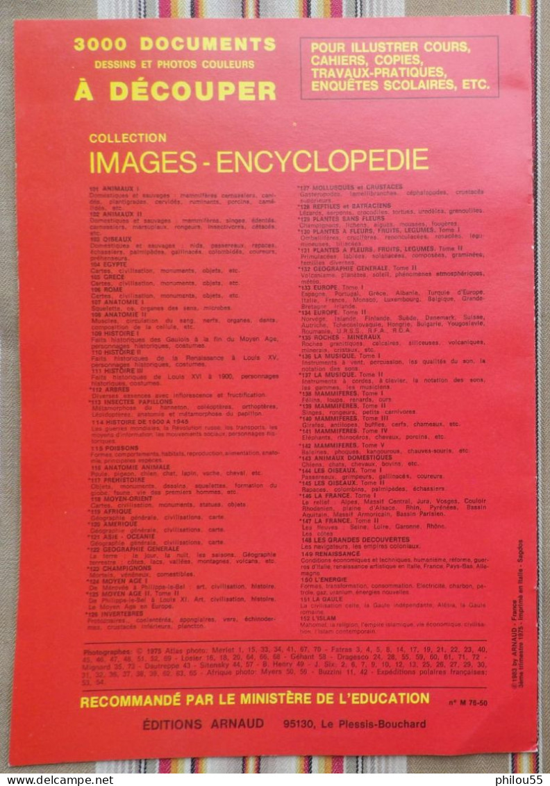 DOCUMENTATION SCOLAIRE Images ARNAUD  OISEAUX Tome 2 1983 - Schede Didattiche