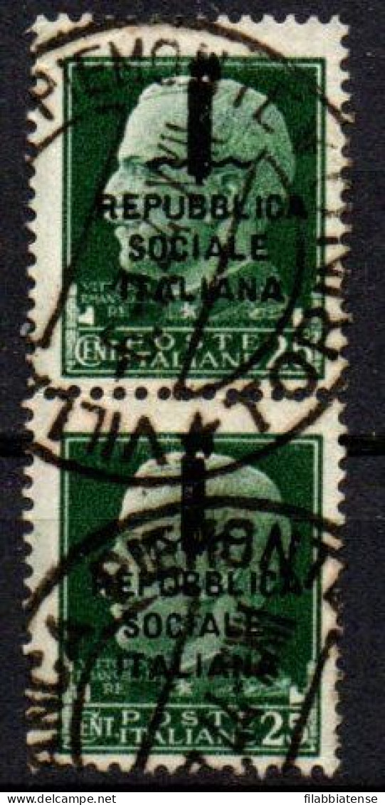 1944 - Italia - Repubblica Sociale 490 Imperiale - Coppia  ------ - Gebraucht