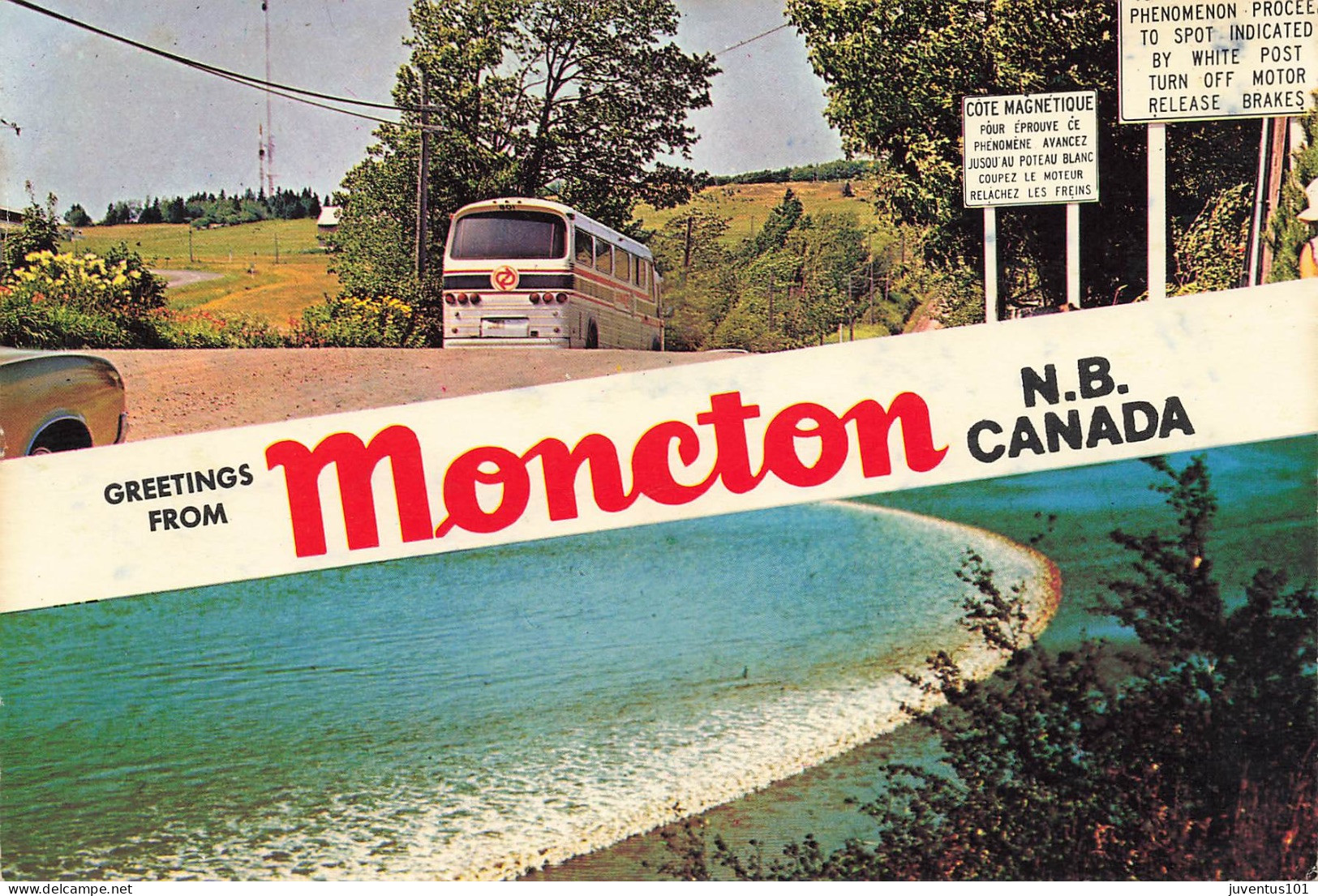 CPSM Greetings From Moncton-RARE     L2530 - Other & Unclassified