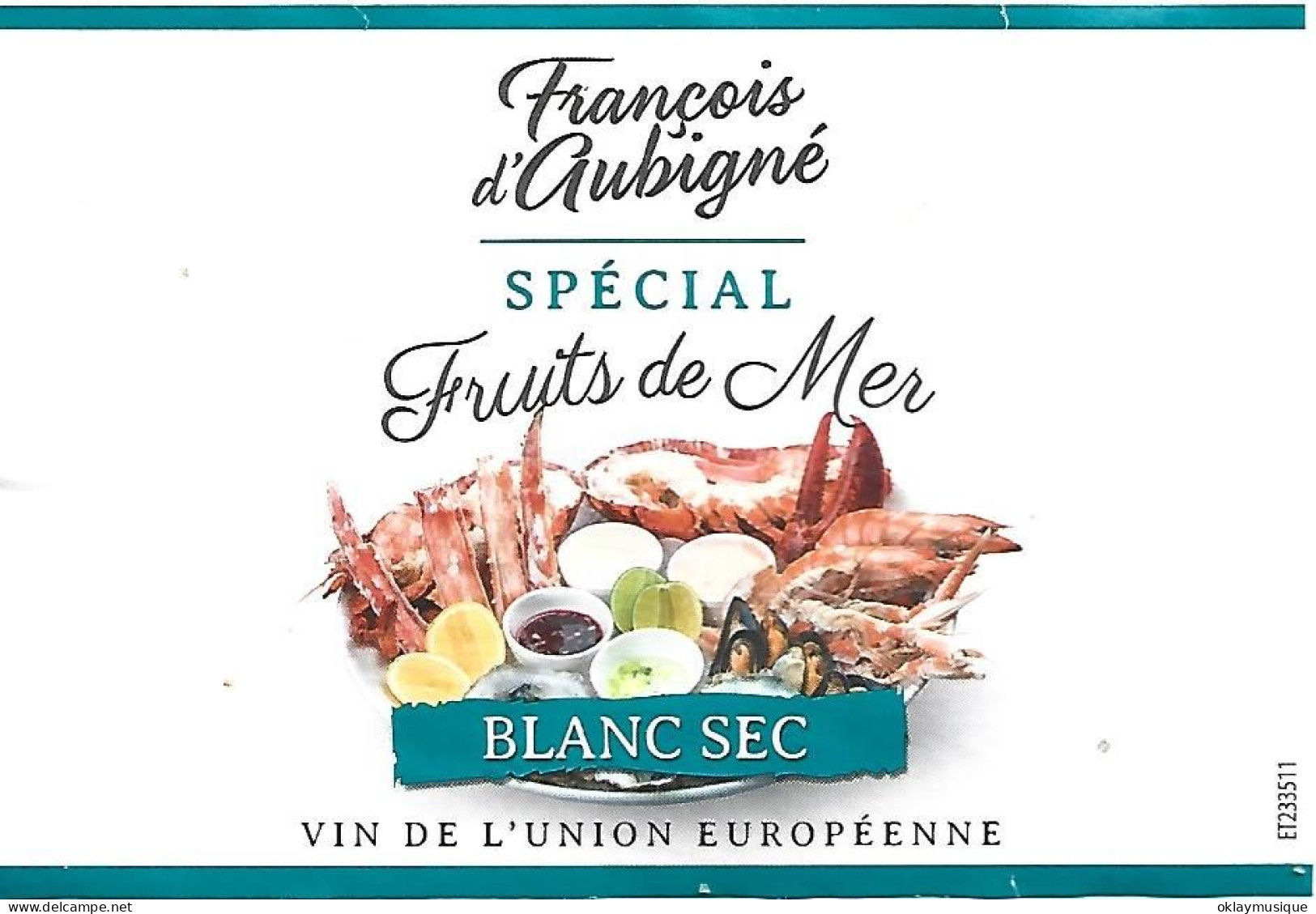 François D'aubigné - Vino Bianco