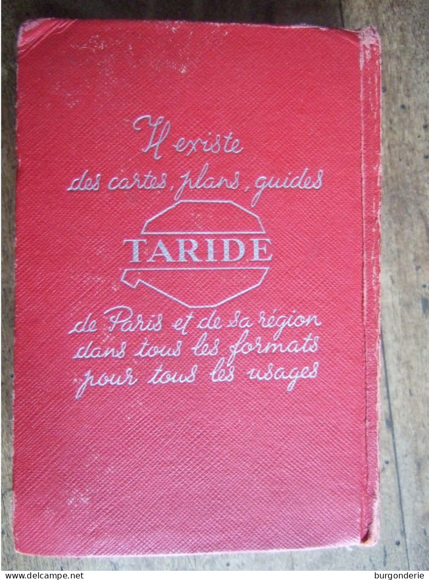 TARIDE 1966 / PARIS PAR ARRONDISSEMENTS / METRO / CARTES PLANS / RUES - Cartes/Atlas