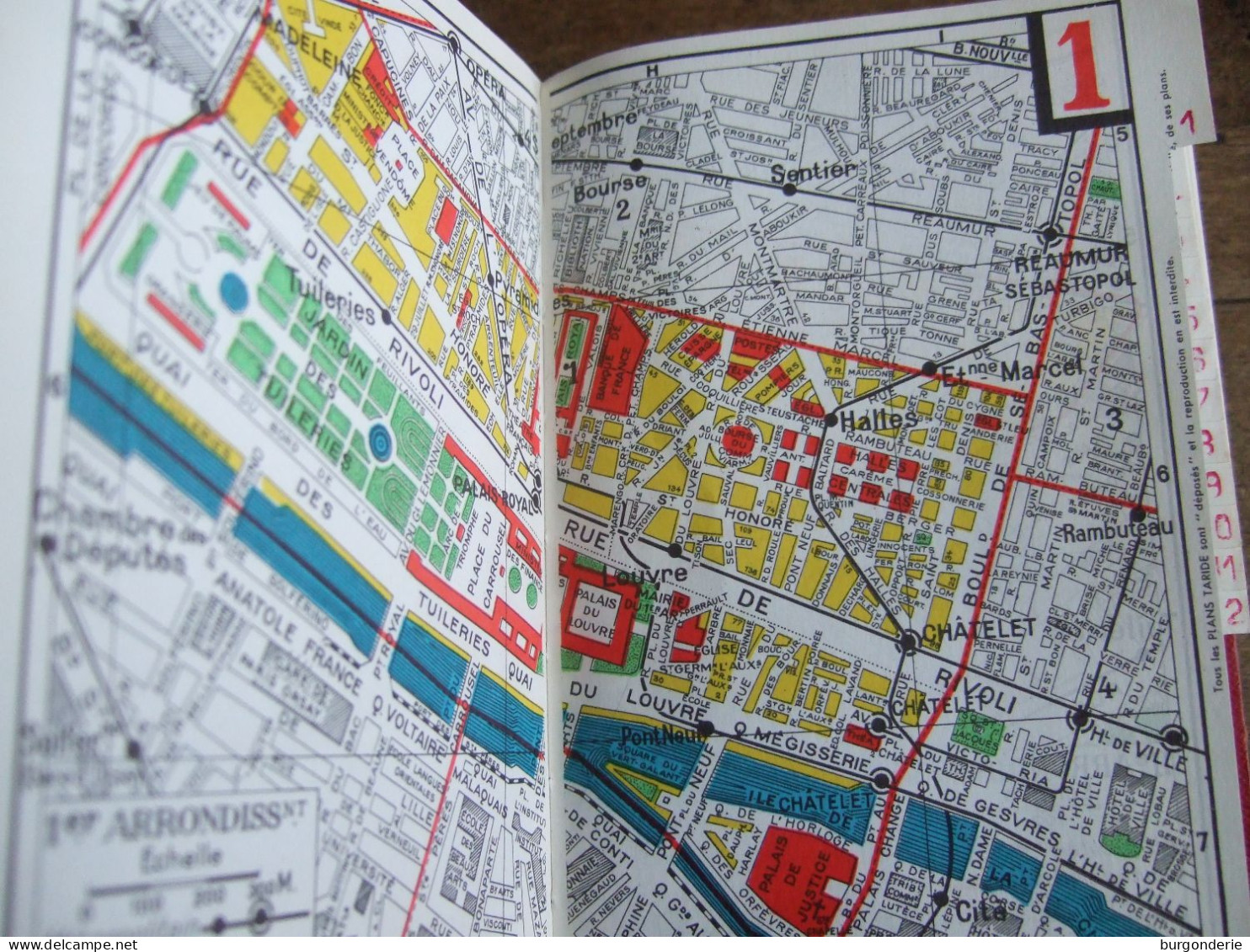 TARIDE 1966 / PARIS PAR ARRONDISSEMENTS / METRO / CARTES PLANS / RUES