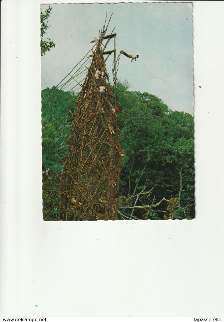 Vanuatu 1971 - L'Ile De Pentecôte-  Le Fameux Saut Du Gaul Par Un Indigène ( Timbre Général De Gaulle 30è Anniversaire) - Vanuatu