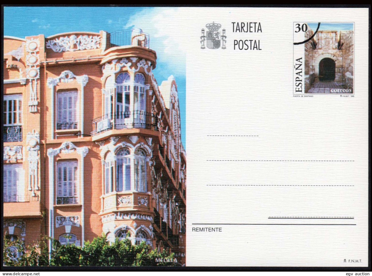 España - Edi O EP 159M - 1995 - Entero Postal Arco Circunferencia Impreso "Muestra" - 1931-....