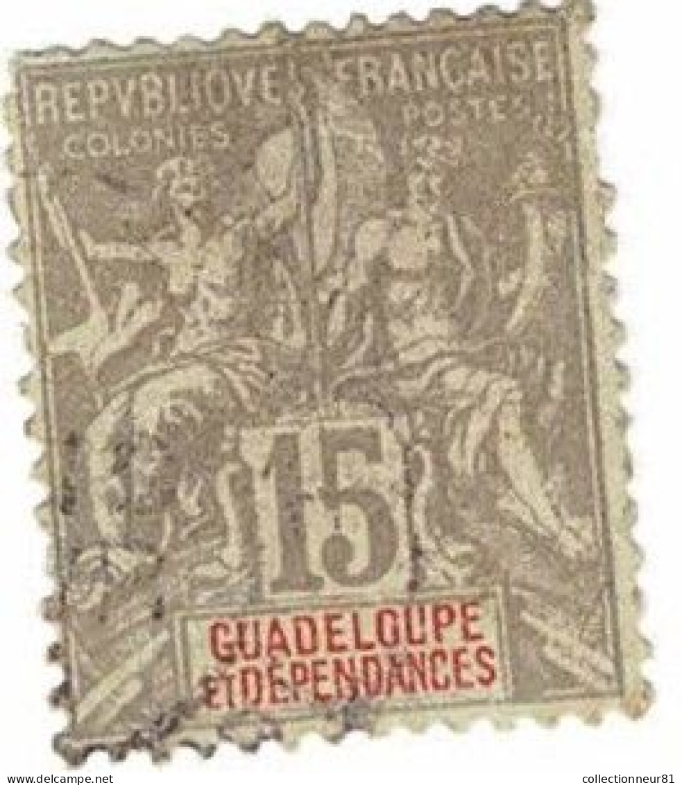 GUADELOUPE N° Yvert 42  Cote 3.50€ Obli - Oblitérés