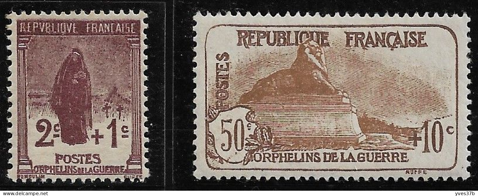 FRANCE N°229/230 "Orphelins"  - Neuf** - TBC - SUP - - Nuovi