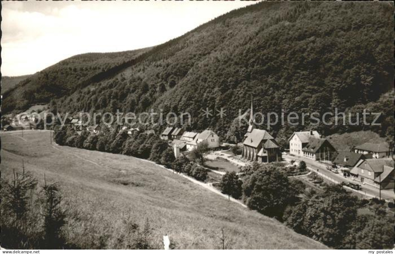 41598077 Sieber Blick Vom Breitentalskopf Kirche Luftkurort Herzberg Am Harz - Herzberg