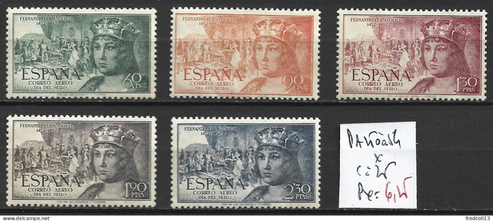 ESPAGNE PA 250 à 54 * Côte 25 € - Unused Stamps