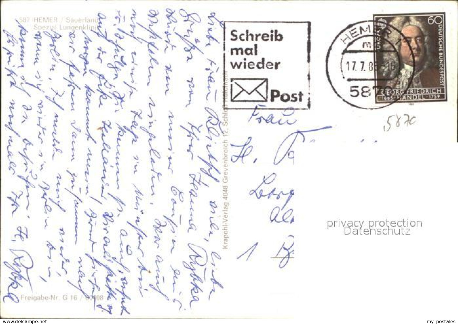 41597794 Hemer Spezial Lungenklinik Fliegeraufnahme Hemer - Hemer