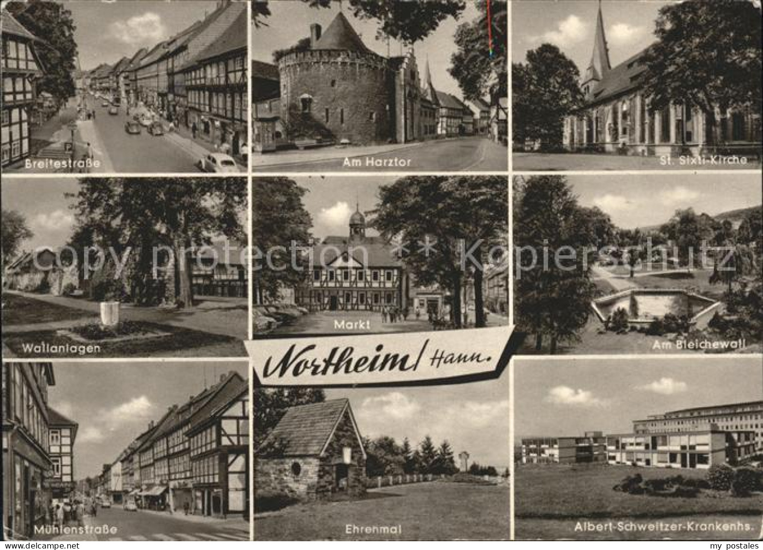 41597778 Northeim Breitestr Harztor St Sixtl Kirche Wallanlagen Markt Bleichewal - Northeim