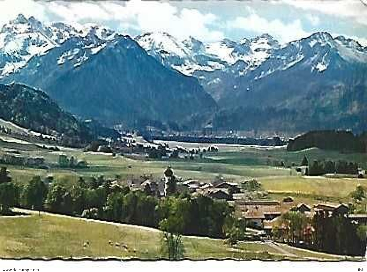 Germany & Marcofilia, Schöllang Mit Allgäuer Alpen1966 (2707) - Saluti Da.../ Gruss Aus...