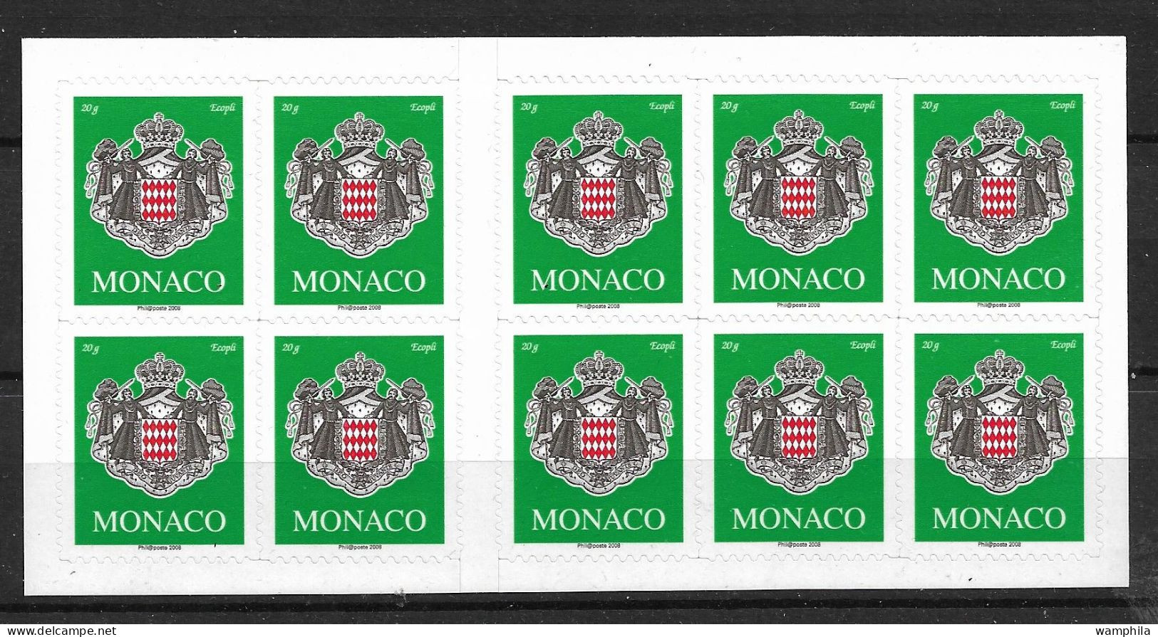 Monaco 2008 Carnet N°14b Cote 250€ - Markenheftchen