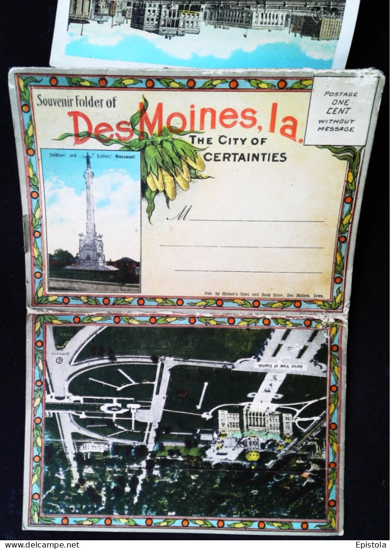 ► Souvenir Folder Of Des Moines Iowa - Des Moines
