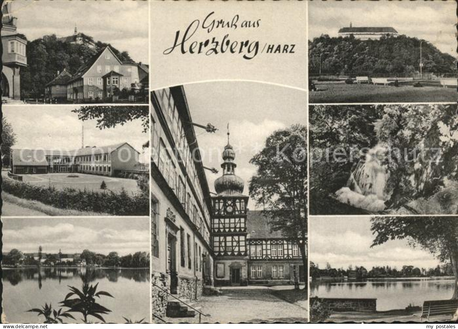 41597665 Herzberg Harz Teilansichten Schloss See Wasserfall Herzberg Am Harz - Herzberg