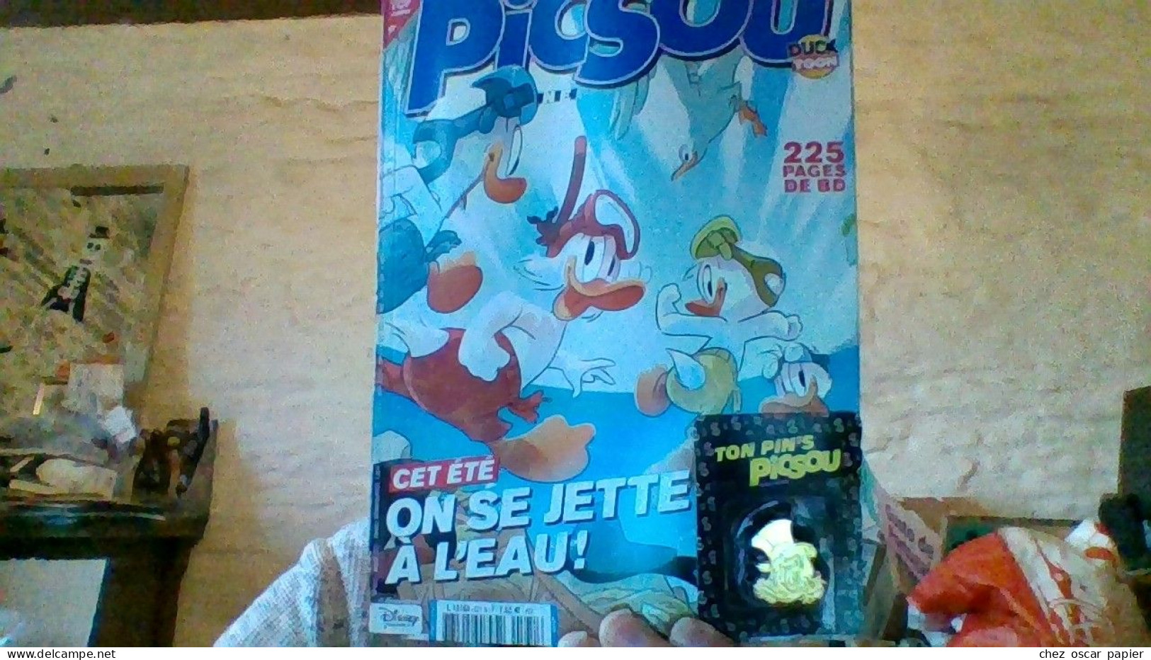 Picsou Magazine Numero 571 Avec Son Pin's Doré - Disney