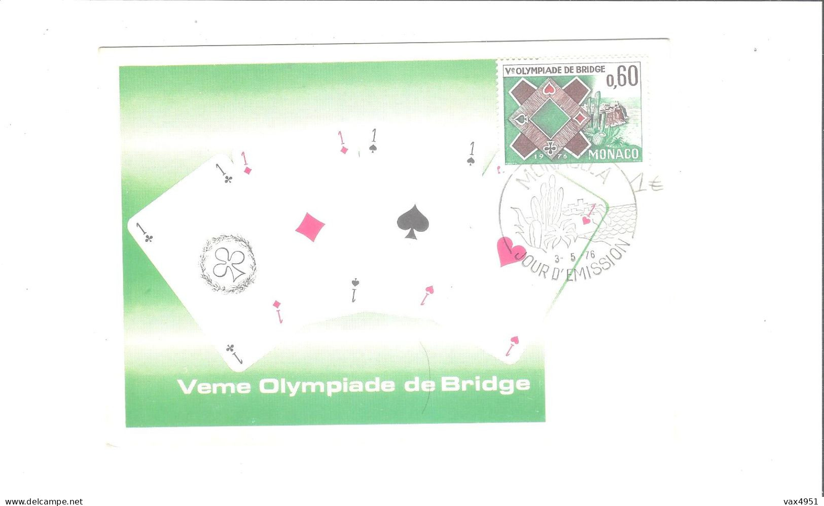 THEME JEUX  De Cartes  V EME OLYMPIADE DE BRIDGE        ****        A  SAISIR **** - Spielkarten