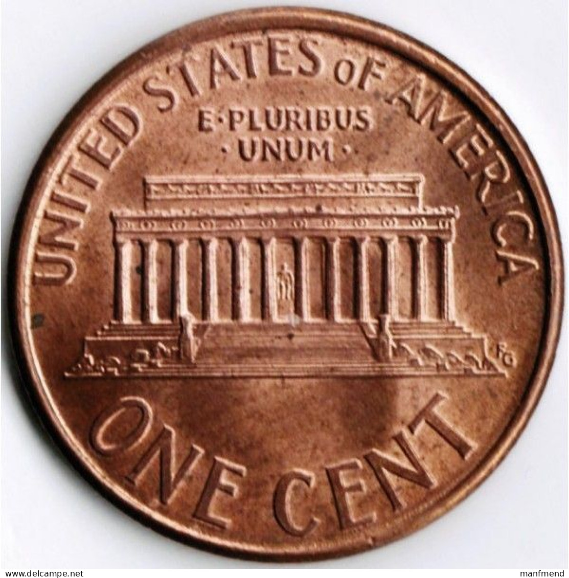 USA - 1994 - KM 201b - 1 Cent - W/o Mintmark - XF - 1959-…: Lincoln, Memorial Reverse