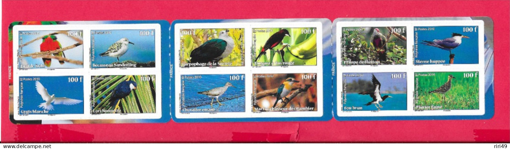 Carnet Oiseaux De Polynésie 12 Timbres, Comme Neuf, Voir Scannes - Postzegelboekjes