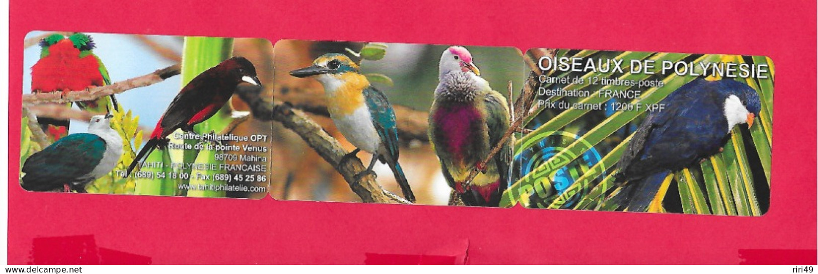 Carnet Oiseaux De Polynésie 12 Timbres, Comme Neuf, Voir Scannes - Carnets