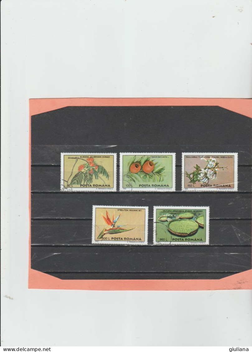 Romania 1995 - (YT) 4287/92 Used "Flore" - Serie Completa (manca 1 Valore) - Used Stamps