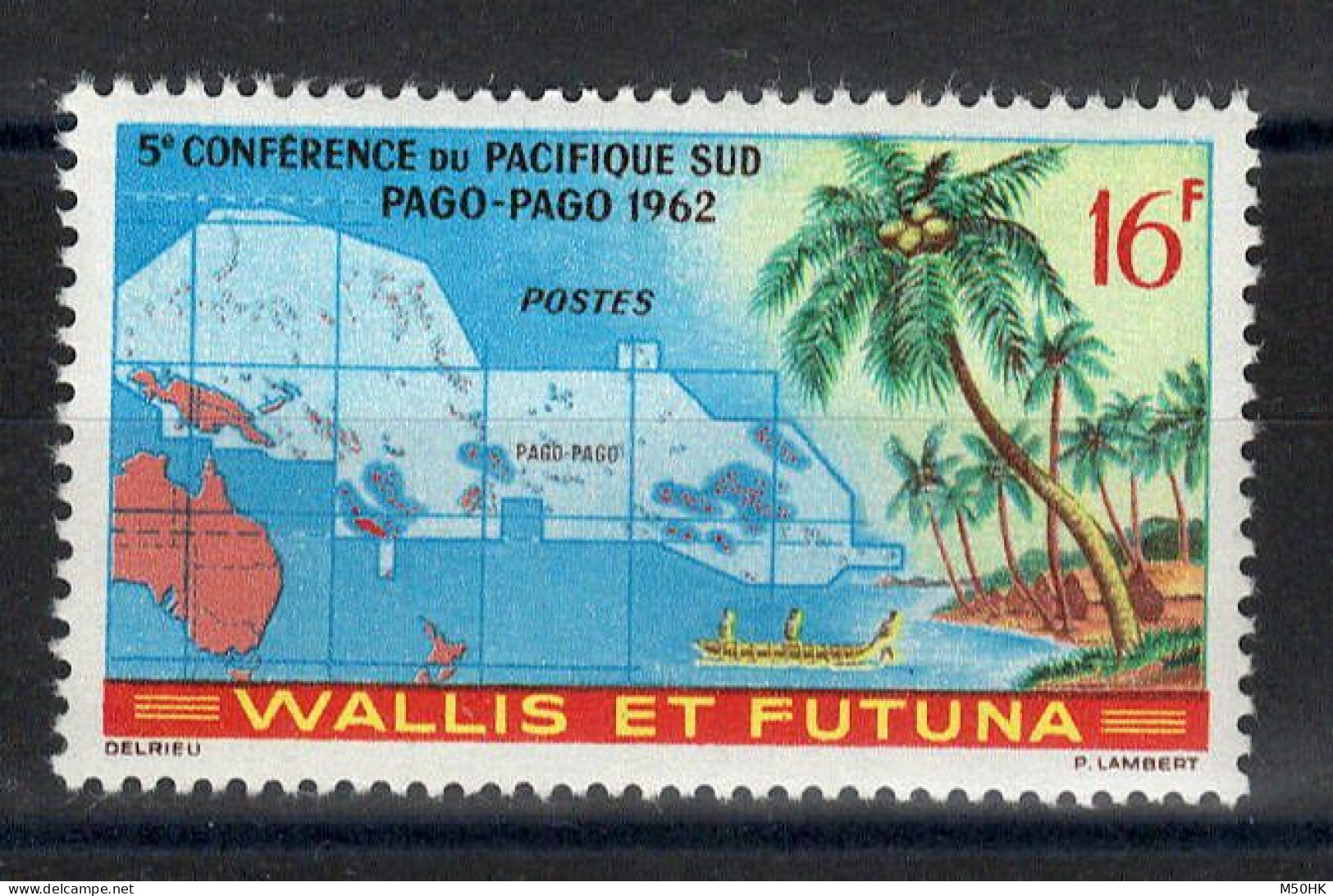 Wallis & Futuna - YV 161 N** MNH Luxe , Conference Du Pacifique Sud à Pago Pago - Nuovi