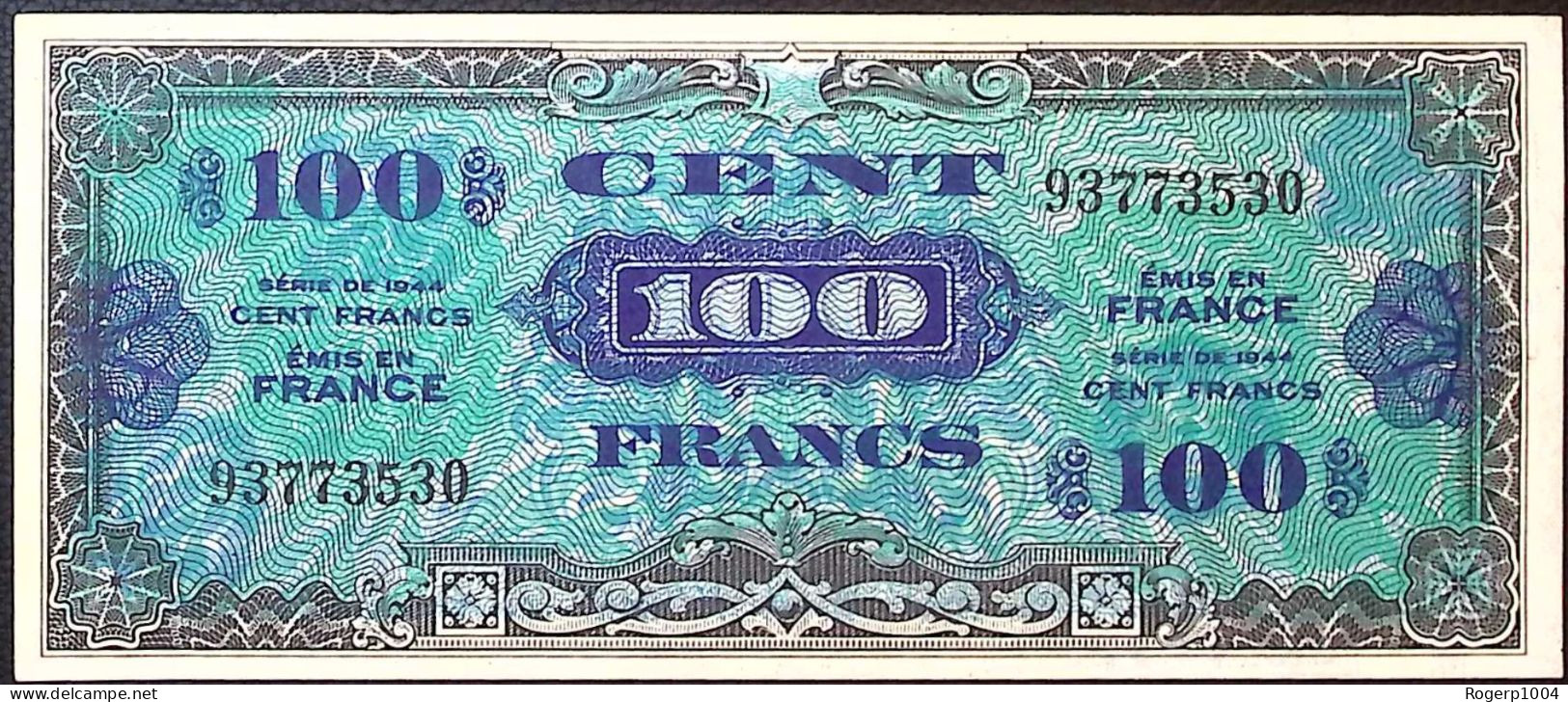 FRANCE * TRESOR * 100 Francs DRAPEAU 1944 * État/Grade SUP+/XXF * Fay. VF.20.01 - 1944 Flag/France