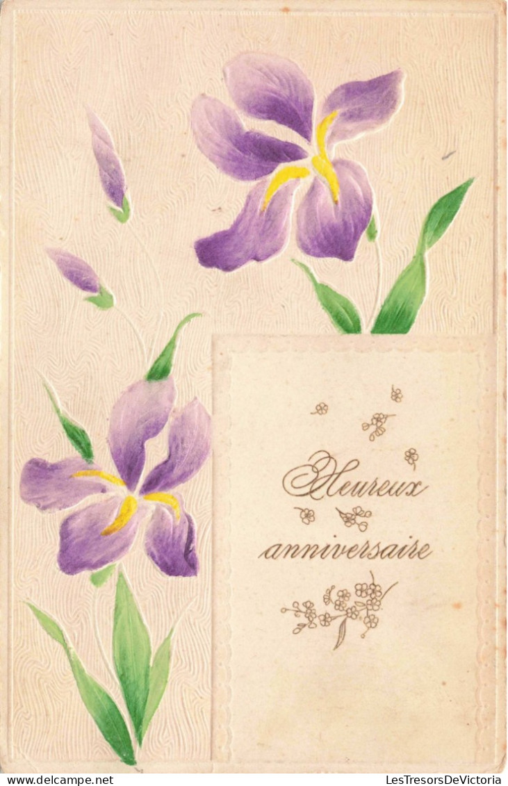 FETES & VOEUX - Anniversaire - Heureux Anniversaire - Fleurs - Carte Postale Ancienne - Anniversaire