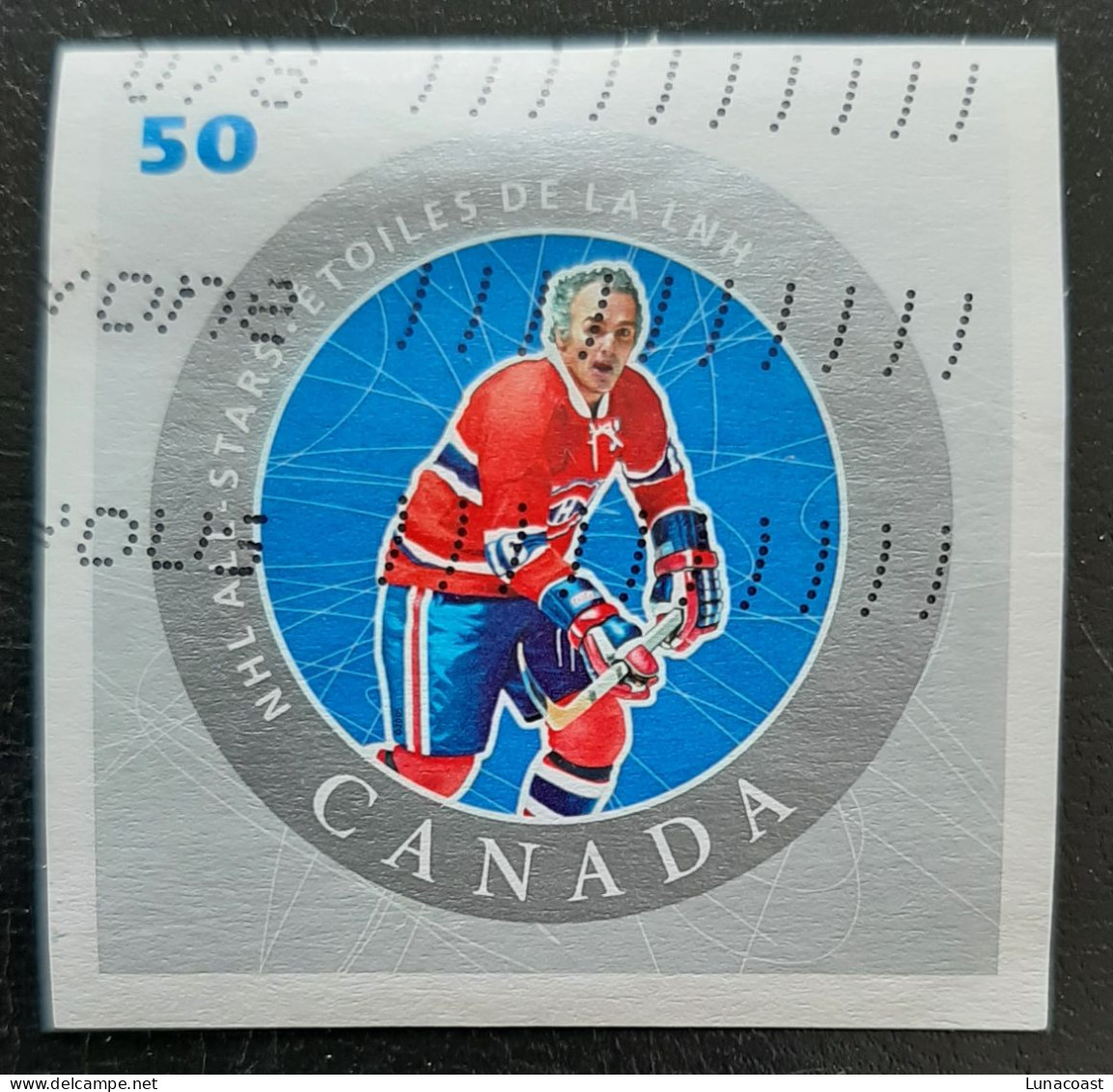 Canada 2005  USED Sc 2086a   50c  NHL, Henri Richard, Die Cut - Oblitérés